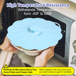HASTHIP Silicone Lids for Bowls and Pans featuring Airtight Seal 10 pcs 5 Sizes Red | Microwave Safe Food Grade Covers