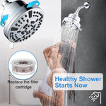 HASTHIP Filtered Shower Head with 20 Stage Filtration and 8 Spray Modes | 5 inch High Pressure Design