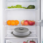 HASTHIP Microwave Plate Cover for Heating with 10.6 in Collapsible Lid and Steam Vent | Grey