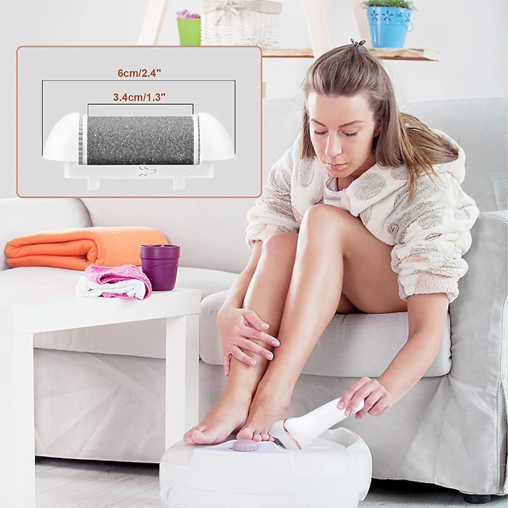HASTHIP® Electric Callus Remover for Feet,Half year warranty, Pedicure Tools Professional Rechargeable Portable Callus & Dead Skin Removal & Feet Care Feet File For Removing Dead Skin