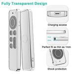 HASTHIP® Funda de Silicona para Mando Apple TV 4K 2ª/3ª Generación, Cubierta Protectora Antigolpes Ligera con Agarre Antideslizante y Correa para Siri Remote