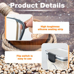 HASTHIP Glass Spice Jar Set for Kitchen Storage with 300ml Jars and Handled Lids | Food-Grade Organizer