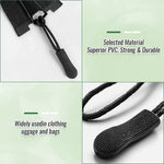 HASTHIP Zipper Pull Replacement Kit 60pcs for Bags and Jackets featuring Tool Free Clip Design