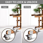 HASTHIP Caster Wheels Set of 8 for Furniture with 1 Inch L Shaped Side Mount | 400 lbs Load