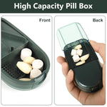 HASTHIP Pill Cutter Splitter for Small & Tiny Pills with Safety Blade Guard