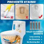 HASTHIP Toilet Tank Cleaning Magnets 4Pcs for Chemical-Free Stain Removal | Magnetic Water Cleaner Bars