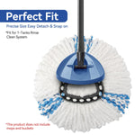 HASTHIP® Triangular Spin Mop Refill Replacement Head Suitable for vi*leda O-Cedar Spin Mop, Ultra Absorbent Microfiber Gala Mop Refill Replacement Mop Head Universal Mop Head Replacement Accessories