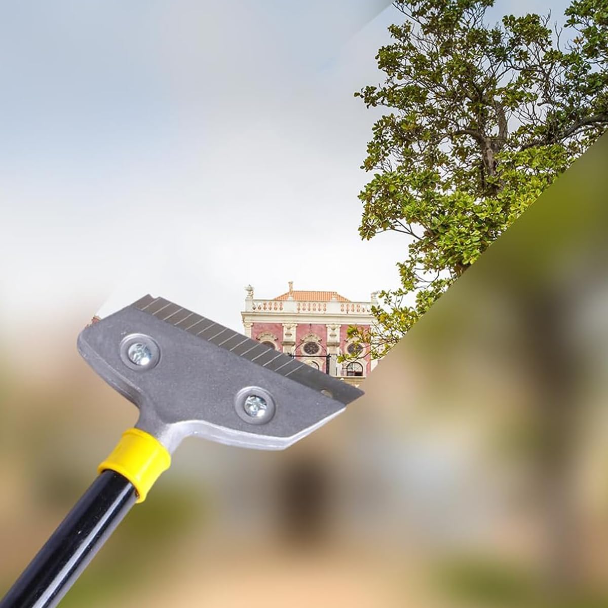 HASTHIP Blade Scraper for Floor and Wall Cleaning with 23.6 in Handle and Screw-Fixed Design | Includes 10 Replacement Metal Blades