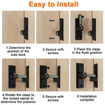 HASTHIP Door Latch for Apartment and Bedroom with 90°/180° Installation | Zinc Alloy Glow Mark
