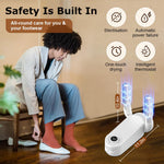 HASTHIP® Electric Shoe Dryer- Folding Boot Dryer for Work Boots, Shoe Dryer and Deodorizer, Smart 4-Timer Control, Safe 48°C Heat, Quick Drying 360° Air Circulation Shoe Dryer for Shoes, Boots, Gloves