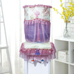 HASTHIP Water Dispenser Cover Set for 20L Gallon with Dual Protection and Lace Design | Floral Embroidery Dustproof Covers