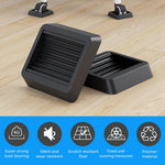 HASTHIP Caster Wheel Pads for Office Chairs and Furniture featuring 3.14 in Grooved Rubber | Non Slip Floor Protection