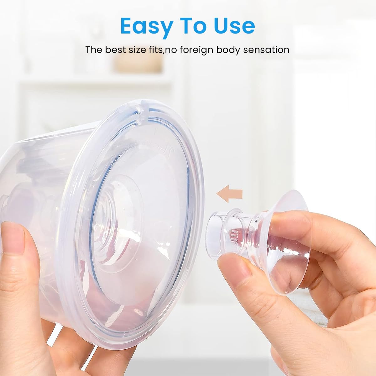 HASTHIP 5PCS Breast Pump Flange Inserts for 24mm Breast Shields
