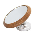 HASTHIP® Espresso Mirror Lens with Wooden Base, Reflective Flow Rate Observation Tool for Coffee Maker, Home Barista Espresso Machine Accessories Bronze