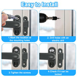 HASTHIP Casement Window Lock Kit for Aluminum Windows with Left Handle and 4 Screws | Grey