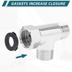 HASTHIP 3-Way Shower Diverter Fitting for Concealed Plumbing with 1/2 in Copper Connector | Gold Finish
