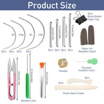 HASTHIP Bookbinding Kit for DIY Crafts with 33 pcs tools featuring bone folders and awl