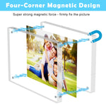 HASTHIP Acrylic Picture Frame 4x6 Inches for Desk Display with Magnetic Double Sided Design