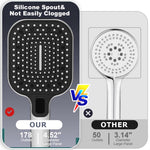 HASTHIP® High Pressure Shower Heads With 3 Spray Modes, Quality Construction, Adjustable Stream Settings, Ideal For Homes And Apartments, Polished Chrome Finish