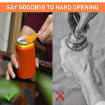 HASTHIP Manual Can Opener 6 Pack for Soda & Beer with Slide Switch | Tough Plastic for Everyday Use