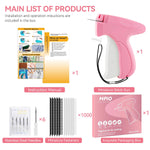 HASTHIP® Quick Clothing Stapler Handheld Sewing Machine Quilt Tacking Gun Micro Stitching Machine Tagging Stitch Tool Kit for Clothing, Quilting, Tailoring