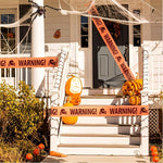 HASTHIP Halloween Caution Tape for Spooky Room Decoration with Skeleton Skulls 8cm x 5m | Easy Setup