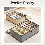 HASTHIP® Underwear & Bras Drawer Organizers Foldable Closet Storage Box Set, Fabric Dresser Dividers for Socks, Panties, Ties, Baby Clothes, Wardrobe Organizer Bins for Bedroom, Drawer, Cabinet, Spac