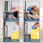 HASTHIP® Modern ABS Soap Dispenser with Extended 3.3ft Tube, Smooth Pump Action, Rust-Resistant Finish, Easy Install, Stylish Sink Accessory for Kitchen