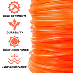 HASTHIP String Trimmer Line 2.4mm x 100m for Weed Trimming with Universal Fit | Nylon Rope