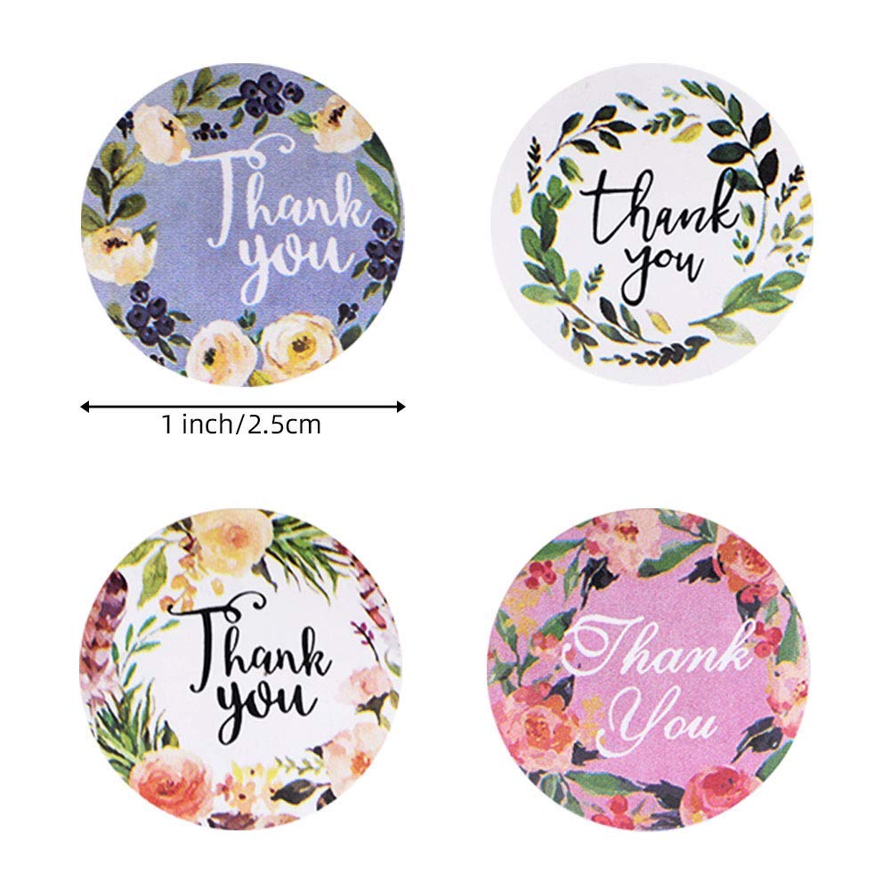 HASTHIP Sticker Paper for Scrapbooks and Party Favors featuring 500pcs 1 inch Round Vinyl Labels