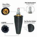 HASTHIP Pressure Washer Accessories Kit with 1/4 Inch Quick Connect & 8PCS Nozzles | Copper Construction for Versatile Cleaning