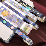 HASTHIP Washi Tape Set for Journals and Crafts with 10 Rolls and 10 Sticker Sheets | Purple