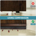 HASTHIP Door Sweep Sealing Strip for Home Gaps 3.3ft with Screw-Fixed Aluminum Alloy | Blocks Dust and Insects