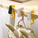 HASTHIP Portable Folding Table Hook for Desk Storage with Screw Tightened Clip | Duck Shaped Bag Hanger