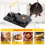 4Pcs Rat Traps House Garden Patio, Reusable Mouse Traps for Mice, Rats, Chipmunks, Squirrels, Hamsters and Other Rodents, Quickly Slam Rat Killer for Indoor and Outdoor (Large)
