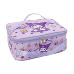 HASTHIP Cotton Kuromi Insulated Bento Box Lunch Bag 11.4x8.3x3.9 in with Dual Handles for Work and School | Waterproof Purple Bag for Kids and Adults