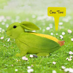 HASTHIP Miniature Garden Decor for Dollhouse and Plant Pots featuring Green Corn Bunny Figurine | Resin Home Decoration Gift
