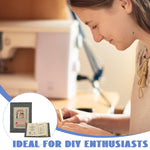 HASTHIP Embroidery Stitch Fabric Book for DIY Learning with Visual Samples | Ideal for Beginners and Experts
