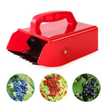 HASTHIP® Metallic Berry Picker Comb & Rake - Plastic Blueberry Picker Scoop With Ergonomic Handl - Fruit Picker Tool - Blueberry Rake Scoop for Orchard - Easier Berry Picking for Blackberries & Cherry
