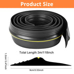 Rubber Door Sweep Weatherproof Door Seal Strip Non-sticky Door Window Weather Stripping, Door Weatherstrip, Door Seal Strips, Weather Stripping for Doors and Windows, 88mm width, 9.84ft