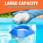 HASTHIP Pool Chlorine Floater for Swimming Pool and Spa featuring 7 in Design | Holds 3 in Tablets
