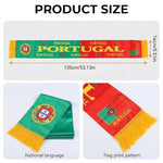 HASTHIP® World Cup 2026 Scarf & Shawls, Unisex Double-Sided Print Scarf for Men Women Match Schedule Viewing Gear Soccer Fan Gift-Red