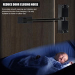 HASTHIP Automatic Door Closer for Home and Office Use with Adjustable Speed | Aluminum Alloy Black 30 kg Capacity