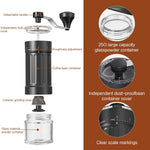 HASTHIP® Coffee Bean Grinder Manual Manual Burr Grinder Moka Pot Espresso Coffee Adjustable Coarse Design Conical Ceramic Burr for Espresso,Pour Over