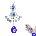 HASTHIP Evil Eye Hanging for Door and Wall Decoration with 38cm Raindrop Blue Resin | Home Protection Charm