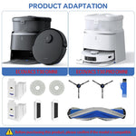 HASTHIP Replacement Parts for Ecovacs T30 Omni with 10 pcs full kit | main and side brushes