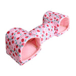 HASTHIP® Hamster Tunnel Bed Cave, Small Animal Hideout & Play Tube, Collapsible Woven Tunnel House for Hamster, Gerbil, Mice, Dwarf Rabbit, Guinea Pig - Cozy Chewable Habitat Accessory