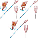 HASTHIP Fruit Picker for Mango Coconut and Apple Trees with 1.9m Telescopic Pole and 7-Claw Basket