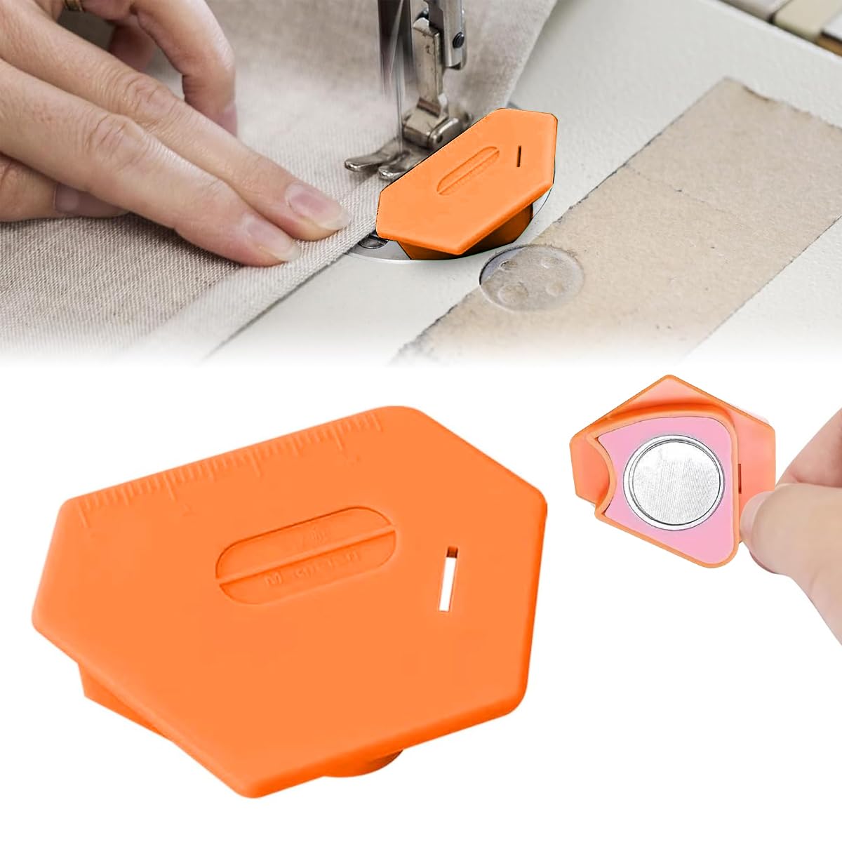 HASTHIP Sewing Guide for Quilting with Magnetic Polygonal Seam Locator | 3PCS Tool Set