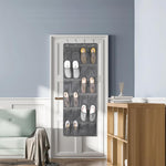 HASTHIP Over The Door Shoe Organizer for Closet and Entryway with 24 Mesh Pockets | 4 Hooks